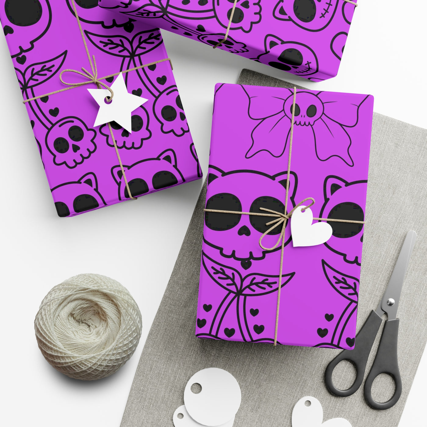Wrapping Paper: Purple Kawaii Goth