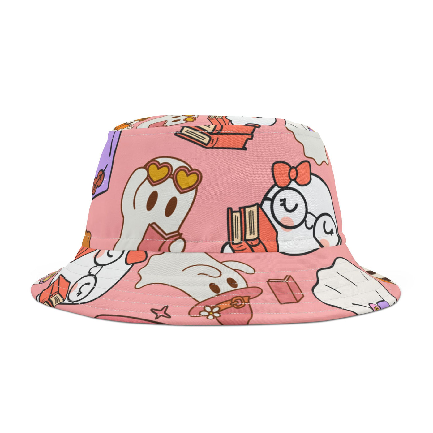 Bucket hat: Whimsical Ghost & Book Bucket Hat