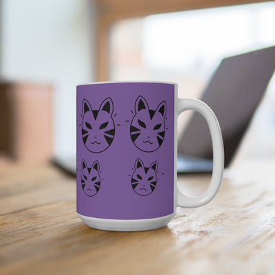 Mug: Anime Inspired Cat Mask Design