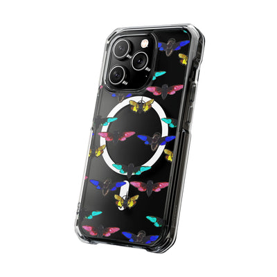 Phone Case: Magnetic Glow Moth Clear Impact Iphone Case