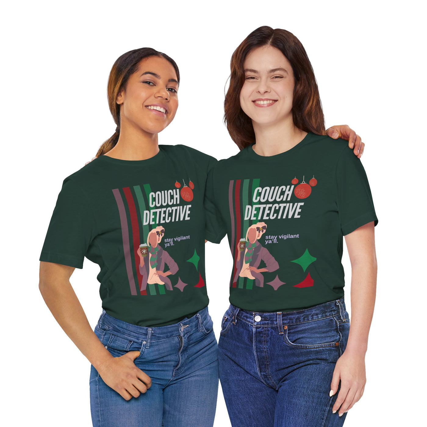 T-shirt: Couch Detective | Stay Vigilant | Holiday Edition