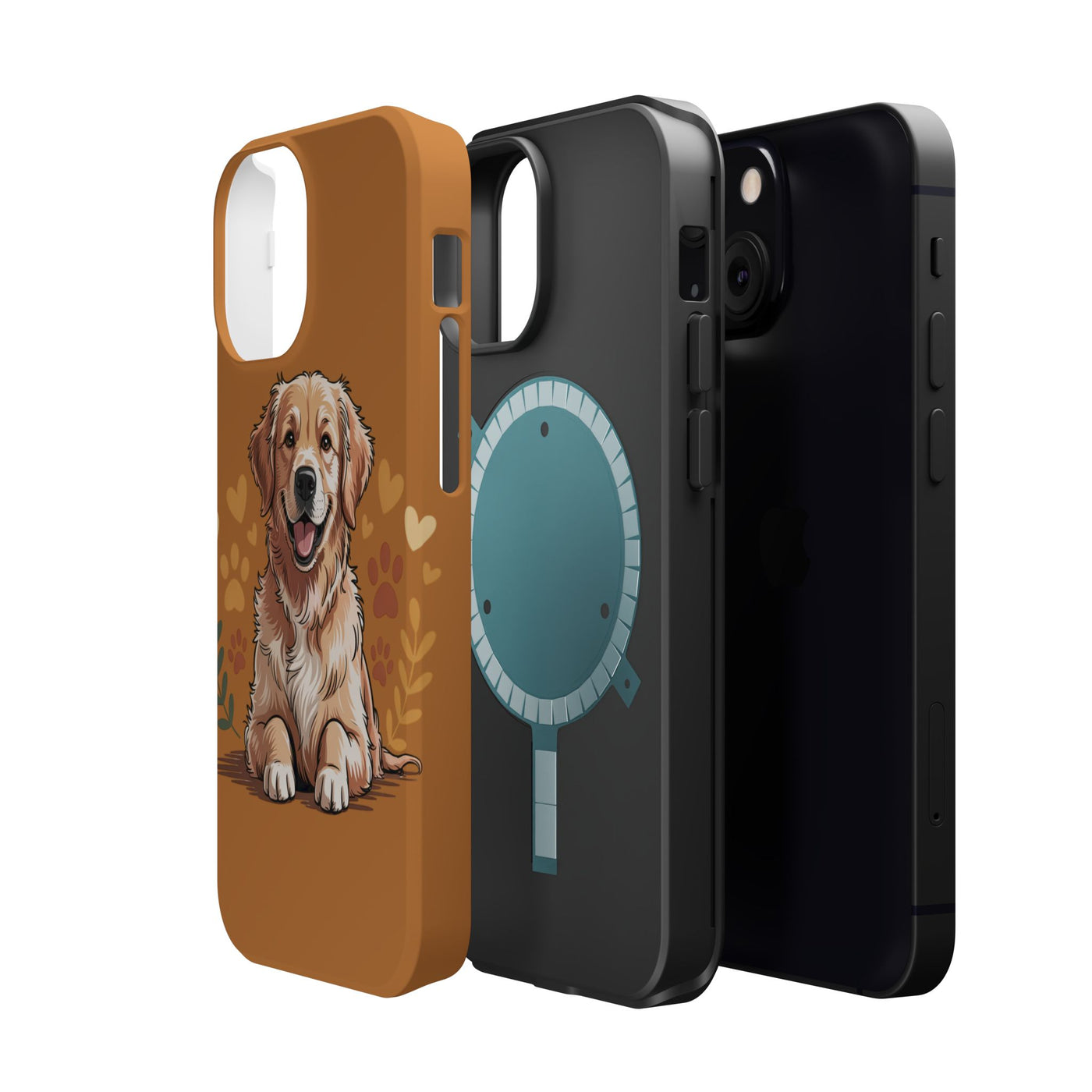 Dog Lover Magnetic Phone Case, Cute Pet Cases for iPhone, Dog-themed Phone Covers, Golden Retriever Case, Gifts for Dog Owners