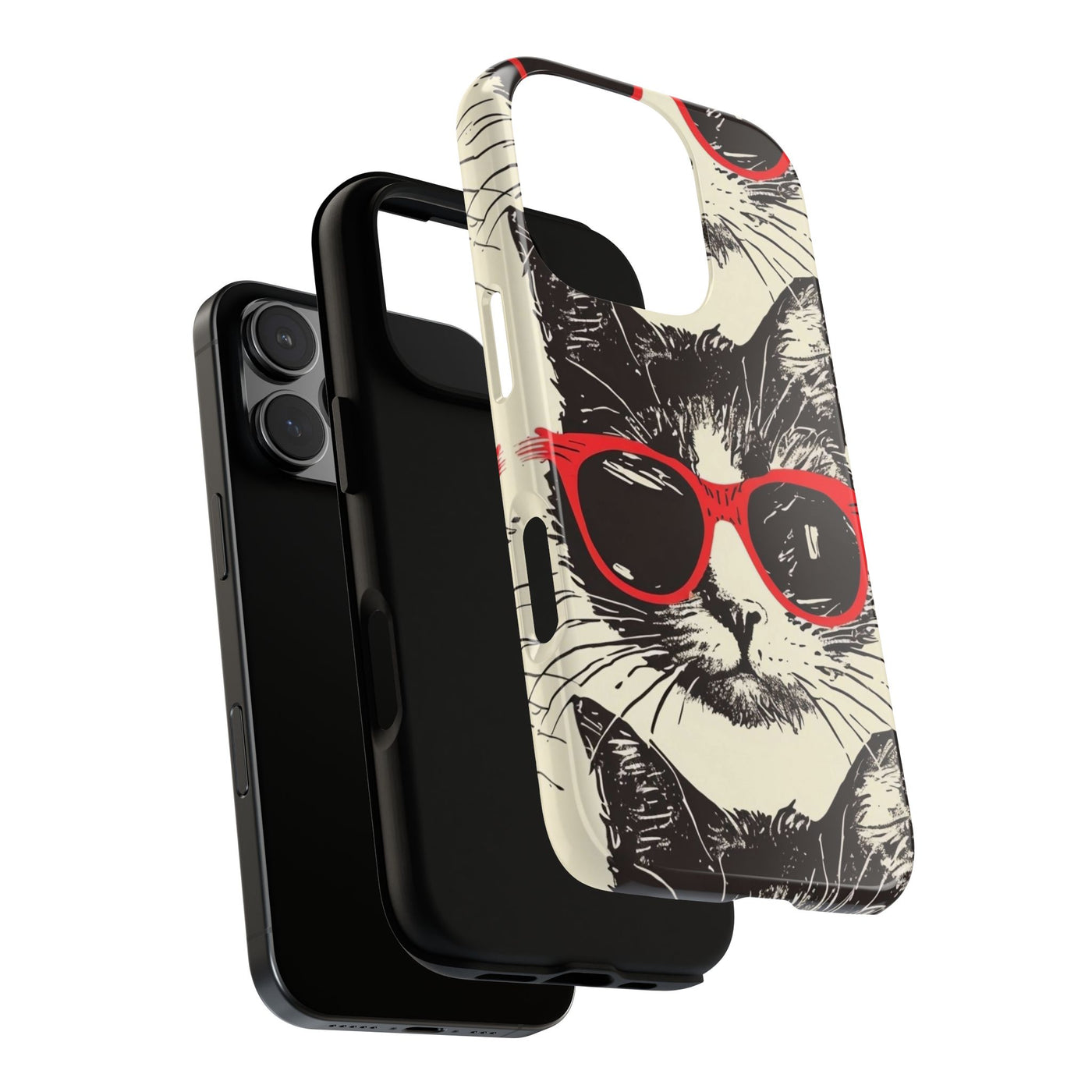 Phone Case: Sassy Cat Phone Case, Cute Cat Lovers Gift, Pet Lover Accessory, Fun Cat Phone Cover, Stylish Gadget Protection