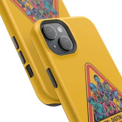 Phone Case: Zombie-Themed Tough Case for iPhone, Caution Digital Undead Phone Cover, Phone Accessory for Halloween, Unique Gift Idea, Trendy Phone [...]