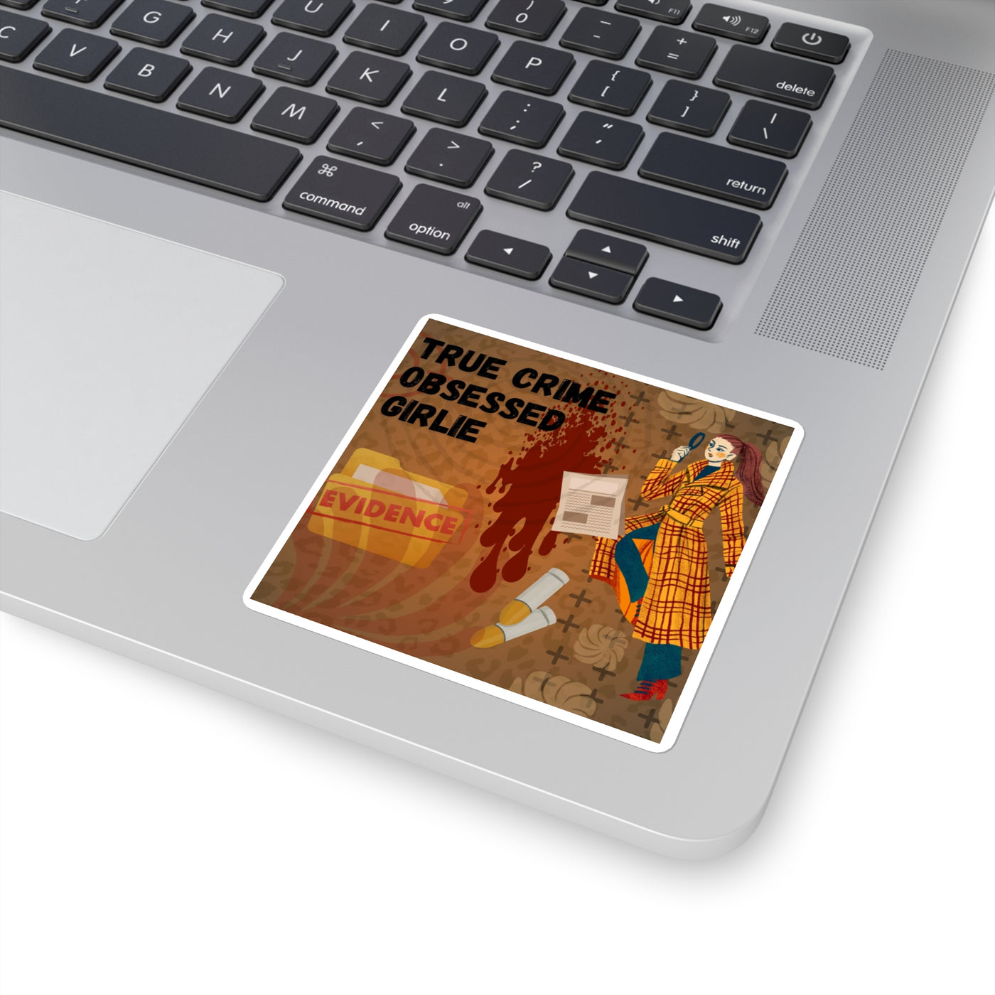 Square Stickers: True Crime Obsessed Girlie