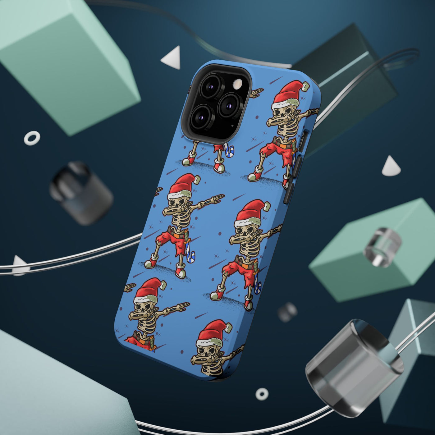 Santa Skelly Celly Phone Case | Durable & MagSafe Compatible
