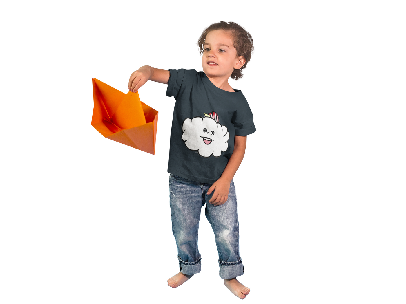T-Shirt: Anime-Inspired Cloud - Kid's Fun T-shirt