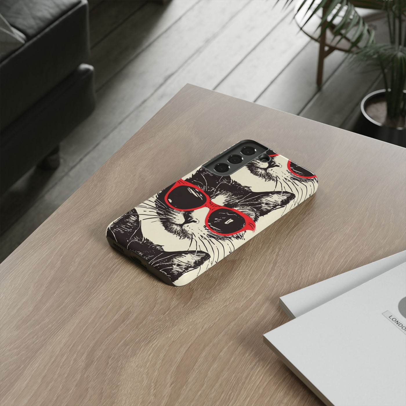 Phone Case: Sassy Cat Phone Case, Cute Cat Lovers Gift, Pet Lover Accessory, Fun Cat Phone Cover, Stylish Gadget Protection