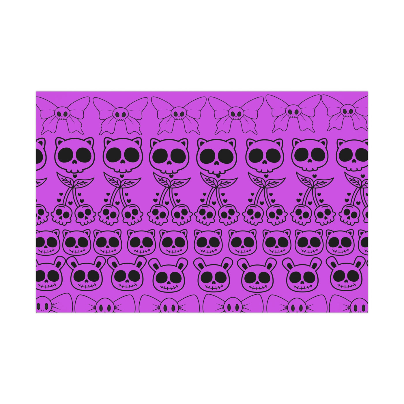 Wrapping Paper: Purple Kawaii Goth