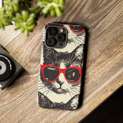 Phone Case: Sassy Cat Phone Case, Cute Cat Lovers Gift, Pet Lover Accessory, Fun Cat Phone Cover, Stylish Gadget Protection