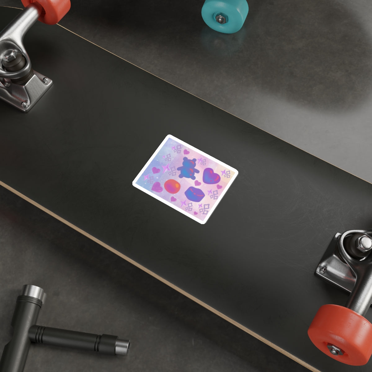 Die Cut Stickers: Purple Gummy Gummy Design