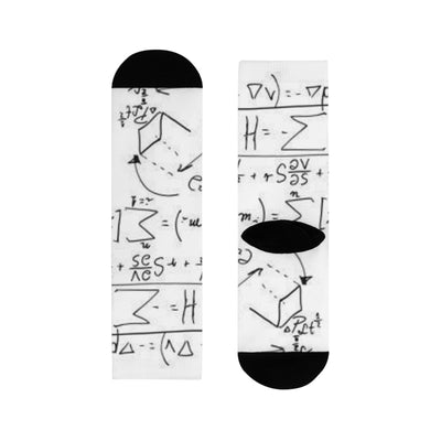 Math Crew Socks - Sublimation Crew Socks