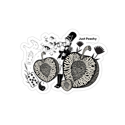Die Cut Stickers: Just Peachy