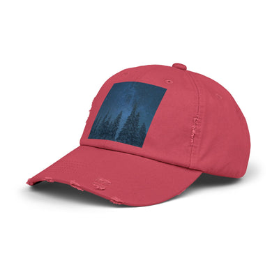 Cap: Night Sky Forest Design | Distressed