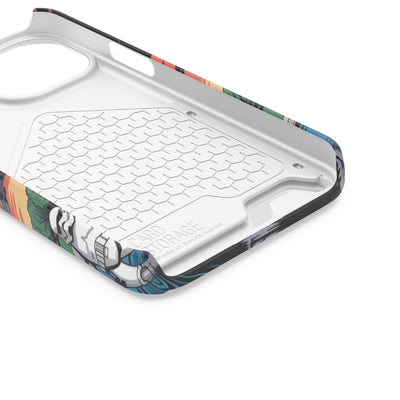 Phone Case: Galaxy-Inspired Phone Case with Card Holder, Space-Themed Gift, Star Wars-Inspired Design, Geek Accessories, Unique Phone Cover