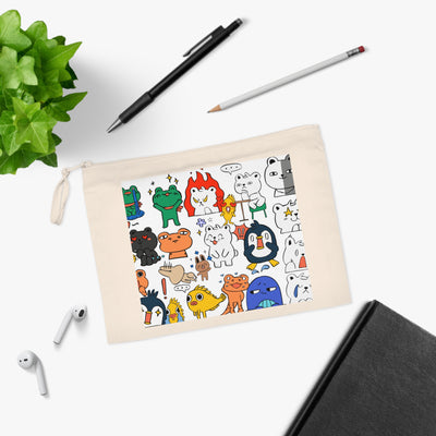 Pencil Case: Kawaii Animal Cartoon
