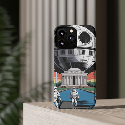 Phone Case: Galaxy-Inspired Phone Case with Card Holder, Space-Themed Gift, Star Wars-Inspired Design, Geek Accessories, Unique Phone Cover