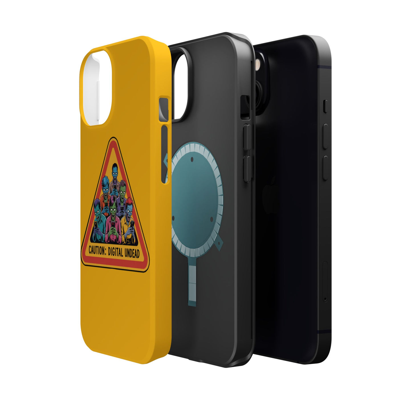 Phone Case: Zombie-Themed Tough Case for iPhone, Caution Digital Undead Phone Cover, Phone Accessory for Halloween, Unique Gift Idea, Trendy Phone [...]