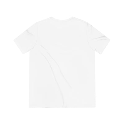 A white t-shirt with a subtle creased texture.