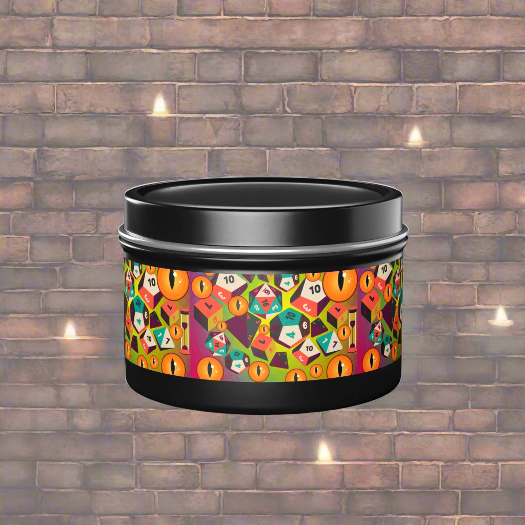 Tin Candle: Dice and Dragon Eyes