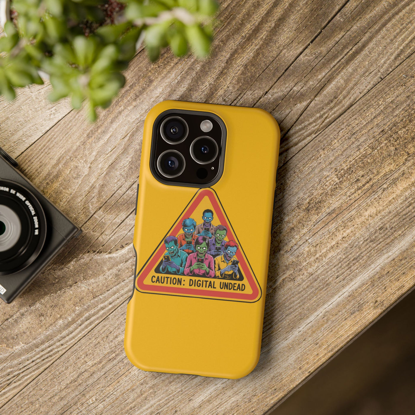 Phone Case: Zombie-Themed Tough Case for iPhone, Caution Digital Undead Phone Cover, Phone Accessory for Halloween, Unique Gift Idea, Trendy Phone [...]