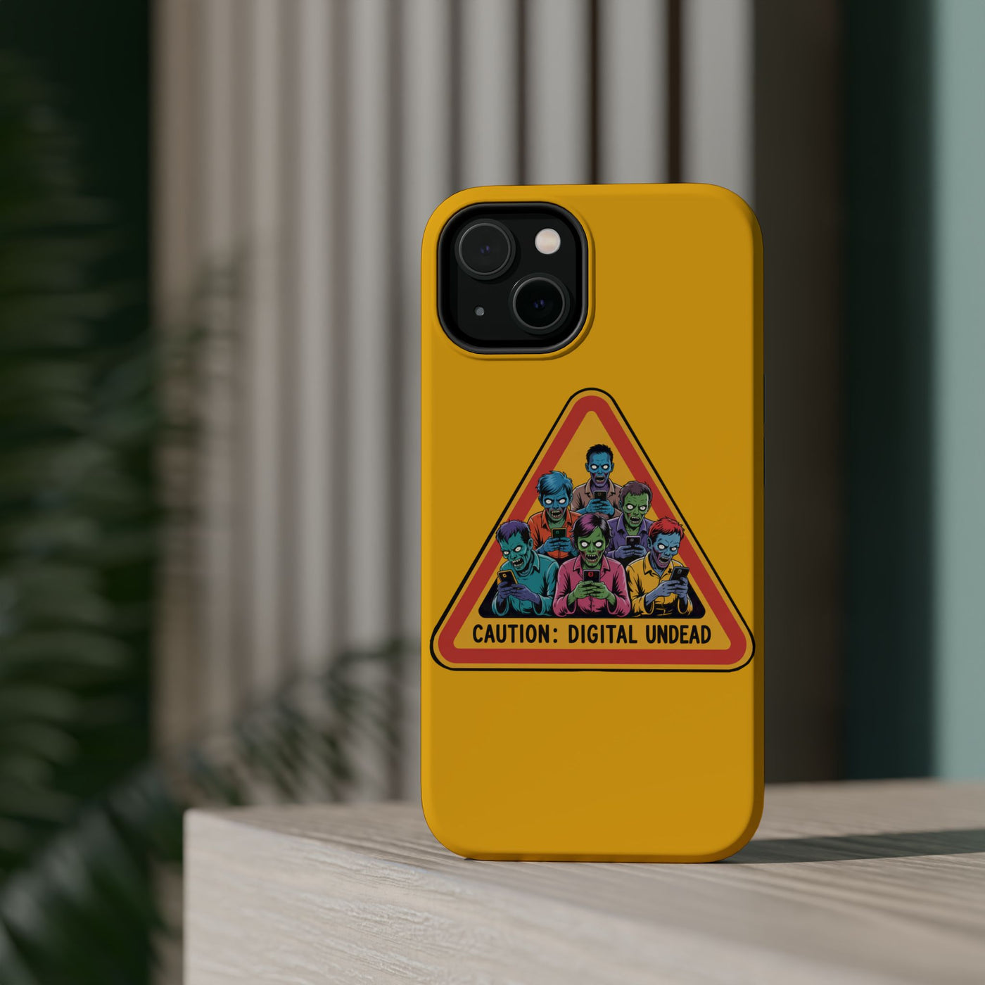Phone Case: Zombie-Themed Tough Case for iPhone, Caution Digital Undead Phone Cover, Phone Accessory for Halloween, Unique Gift Idea, Trendy Phone [...]