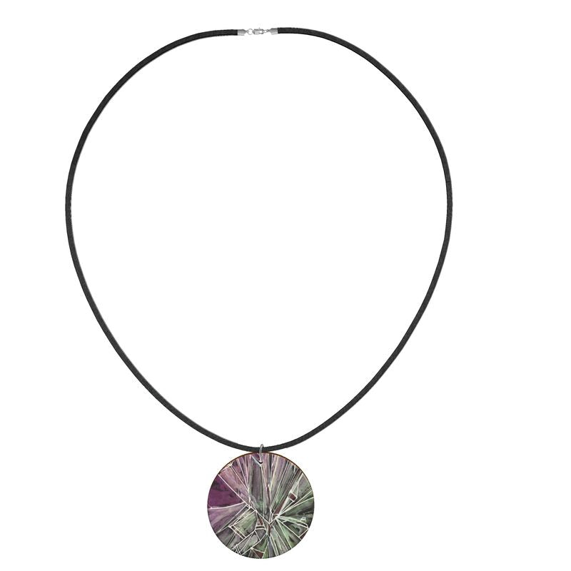 Necklace: Break the Glass Ceiling Pendant in Organic Wood