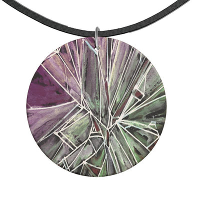 Necklace: Break the Glass Ceiling Pendant in Organic Wood