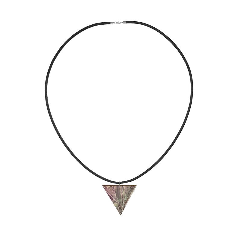 Necklace:  Break the Glass Ceiling Organic Wooden Triangle
