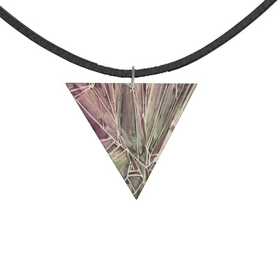Necklace:  Break the Glass Ceiling Organic Wooden Triangle