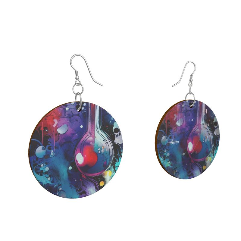 Earrings:  Magic Lab Wooden Circle Earrings