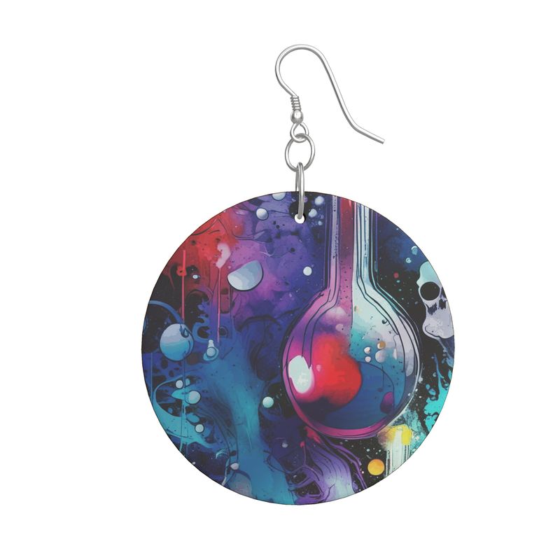 Earrings:  Magic Lab Wooden Circle Earrings