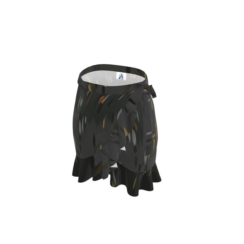Skirt: Black Circle Flounce Skirt