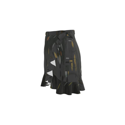 Skirt: Black Circle Flounce Skirt