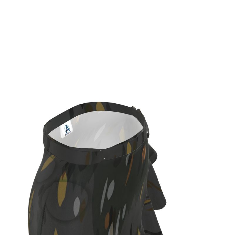 Skirt: Black Circle Flounce Skirt