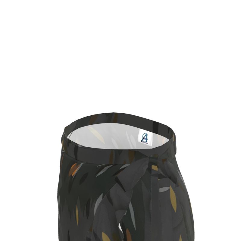 Skirt: Black Circle Flounce Skirt