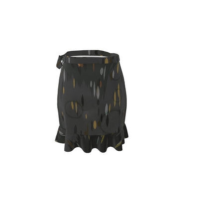 Skirt: Black Circle Flounce Skirt