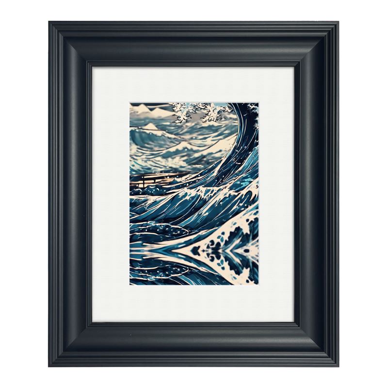 Framed Art Print: Wanu Wave