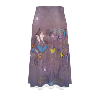 Midi Skirt: You give me butterflies in Silk