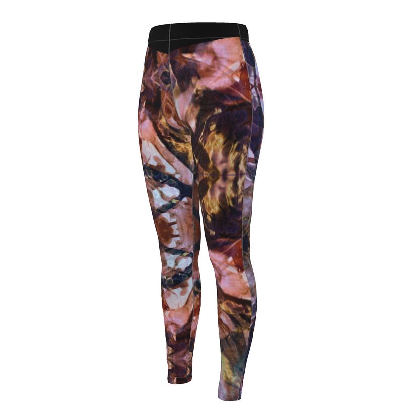 Leggings: Tie Dye in Deep Floral