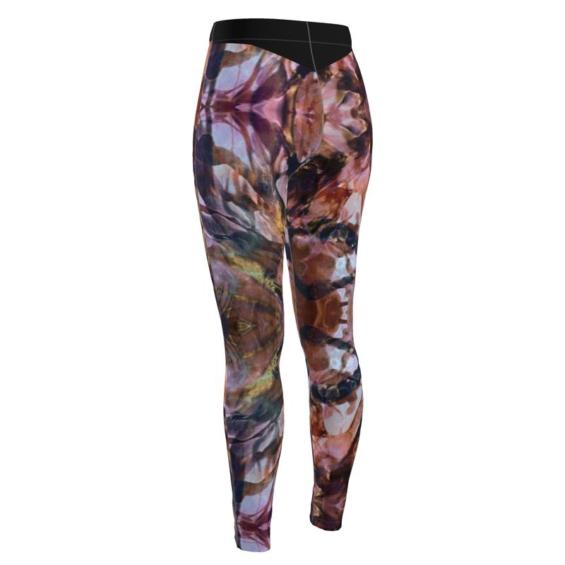 Leggings: Tie Dye in Deep Floral