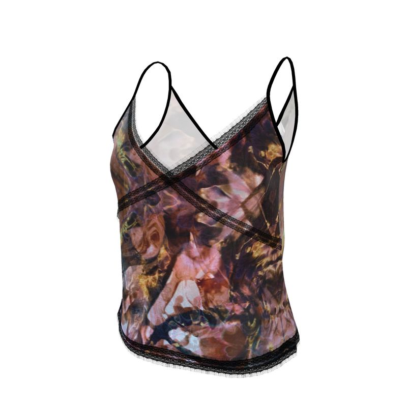 Cami: Tye Die Inspired Deep Floral