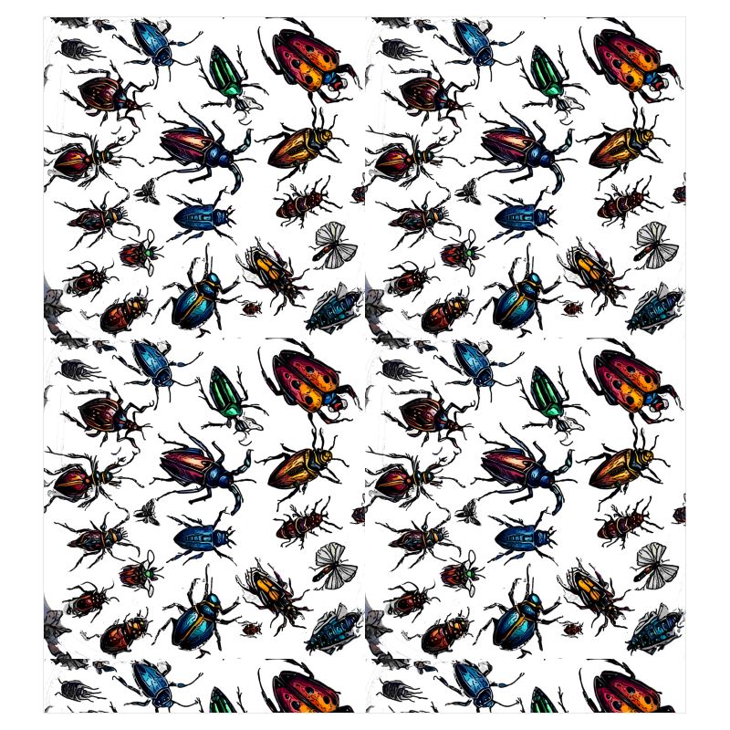Fun Insect Shower Curtain