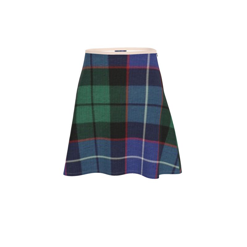 Skirt: Tartan Create Your Own Print - Flared Skater Skirt - Mitchell Sample