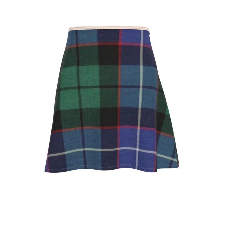 Skirt: Tartan Create Your Own Print - Flared Skater Skirt - Mitchell Sample
