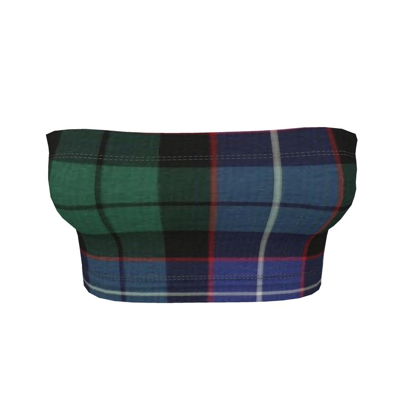 Bandeau Top: Tartan Create Your Own Print - Mitchell Sample