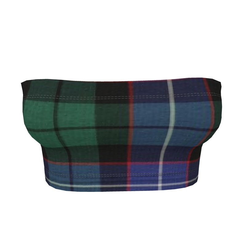 Bandeau Top: Tartan Create Your Own Print - Mitchell Sample