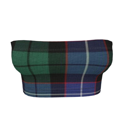 Bandeau Top: Tartan Create Your Own Print - Mitchell Sample