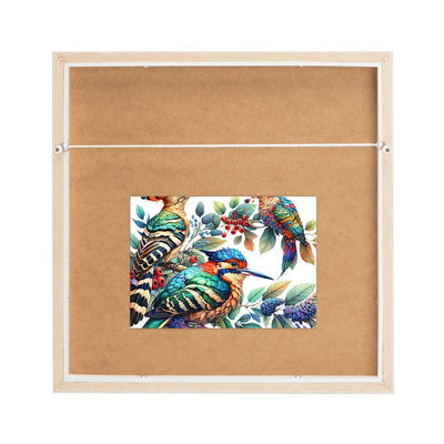 Framed Scarf: Birds of a Feather