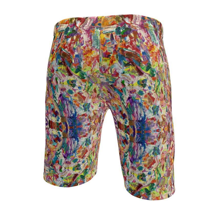 Sweat Shorts: Lollipops and Rainbows Asymmetric Gym Shorts